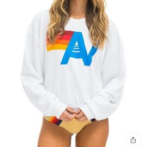Aviator Nation Crewneck - White